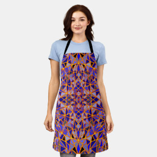Glittery and Blue Abstract Apron
