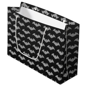 Glittery Bat Halloween Large Gift Bag