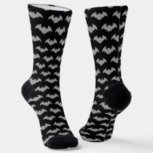 Glittery Bat Halloween Socks