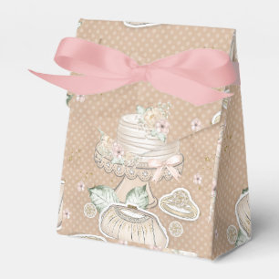 Glittery Bridal Wedding Pattern Favour Box