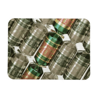 Glittery christmas poppers magnet