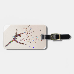 Glittery Dancer Luggage Tag