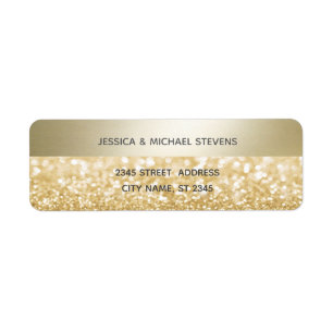 Glittery Elegant modern gold stripe