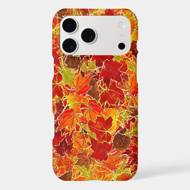 Glittery Fall Maple Leaves (Back)