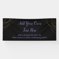 Glittery Gold Light Strings Add Your Own Text