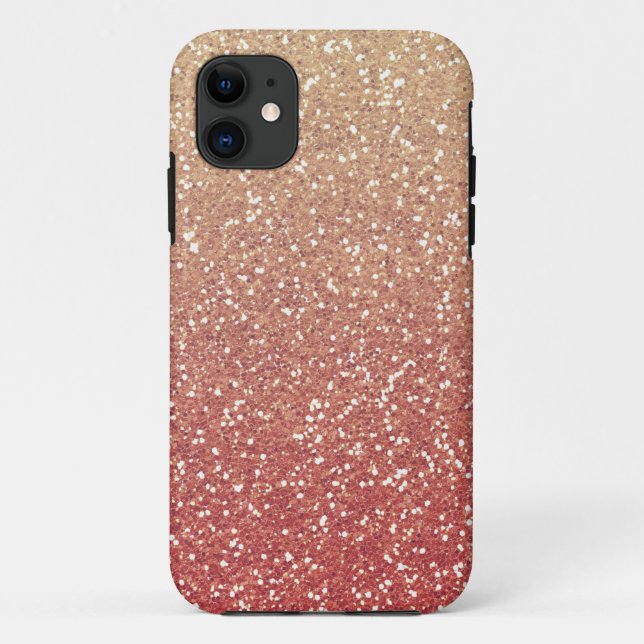 Glittery Gold Melon Case-Mate iPhone Case (Back)