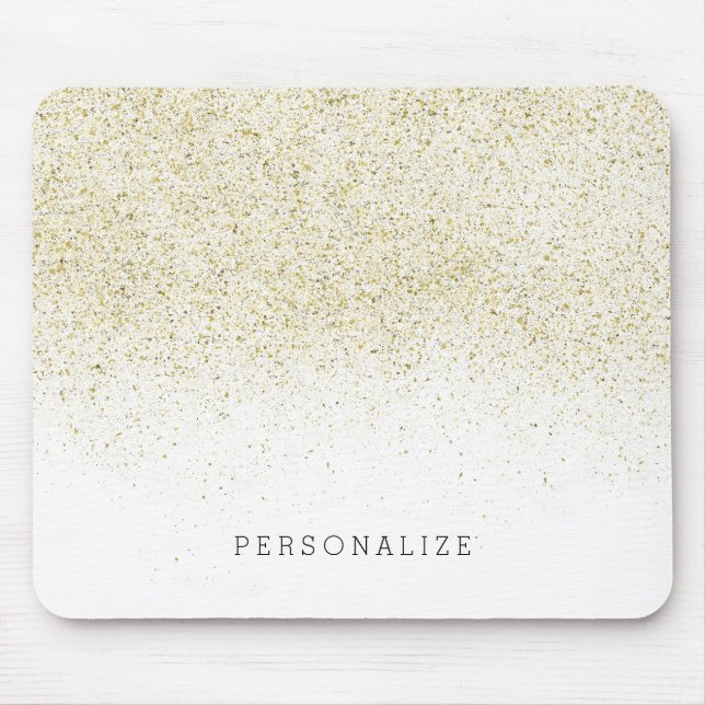 Glittery Gold Mouse Mat (Front)