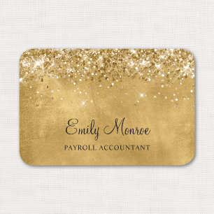 Glittery Gold Name Tag