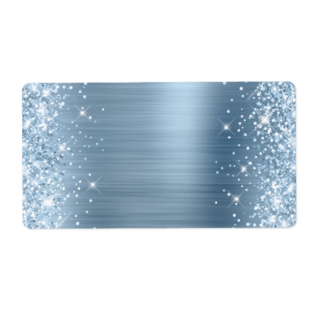 Glittery Light Blue Faux Foil (Front)