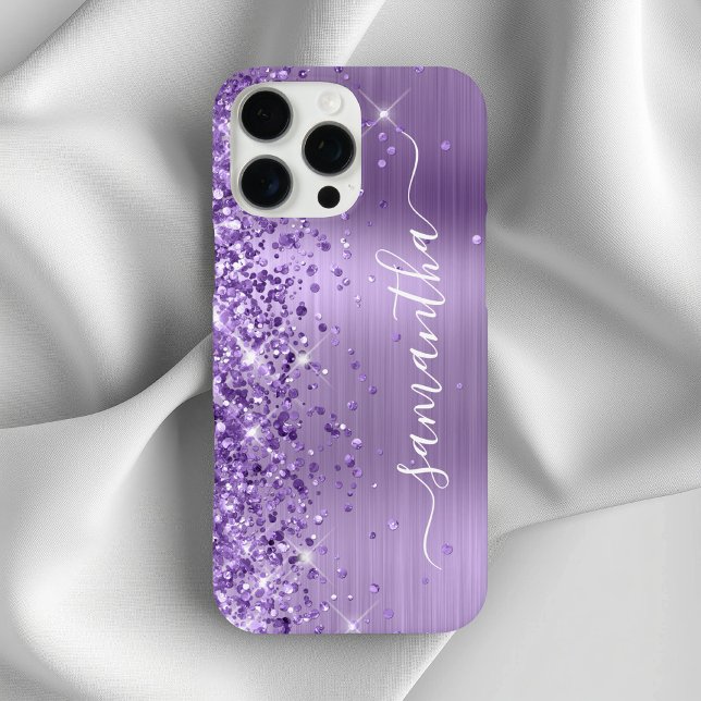 Glittery Light Purple Glam Girly Signature Case-Mate iPhone Case (Glittery Light Purple Glam Girly Signature Case-Mate iPhone Case)