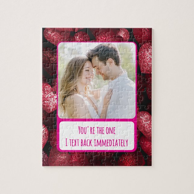 Glittery Love I Txt Back Immediately Jigsaw Puzzle (Vertical)