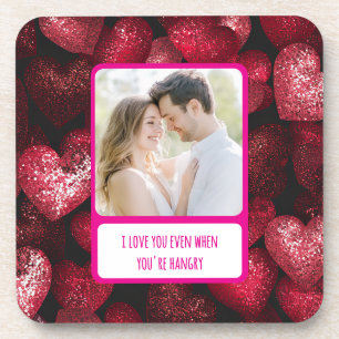 Glittery Love When You're Hangry Coaster