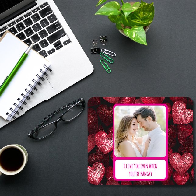 Glittery Love When You're Hangry Mouse Mat (Creator Uploaded)