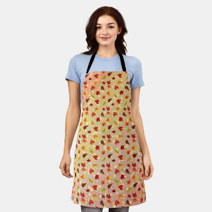 Glittery Maple Leaves Apron