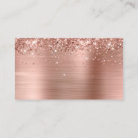 Glittery Rose Gold Foil Blank