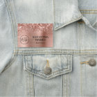 Glittery Rose Gold Foil Logo