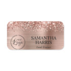 Glittery Rose Gold Foil Logo