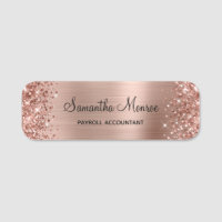 Glittery Rose Gold Foil