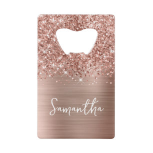 Glittery Rose Gold Glam Name