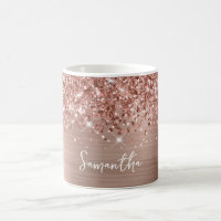 Glittery Rose Gold Glam Name