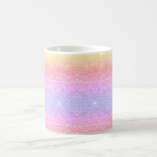 Glittery sequin lace pattern mug