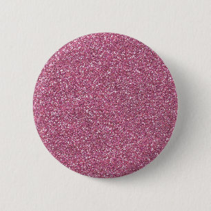 Glittery Shiny Pink Glitters 6 Cm Round Badge