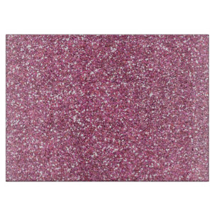 Glittery Shiny Pink Glitters Cutting Board