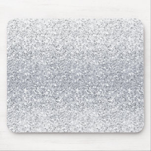 Glittery Silver Ombre Mouse Mat