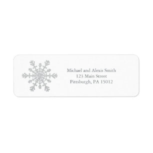 Glittery Sparkle Silver Snowflake for Christmas