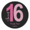 Glittery Sweet 16 Birthday Favour Stickers
