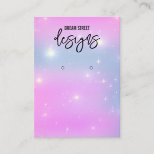 Glittery Trendy Earring Display Card