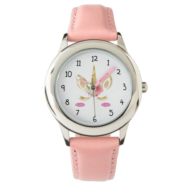 Glittery Unicorn Head Watch (Front)