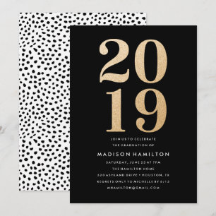 Glitz and Glamour   Graduation Party Invitations