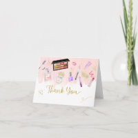 Glitz & Glam Pink Gold Spa Birthday