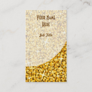 Glitz "Gold" Curve business card portrait