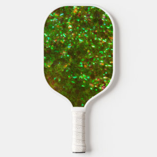 Glitz green glam glitter pickleball paddles! paddle