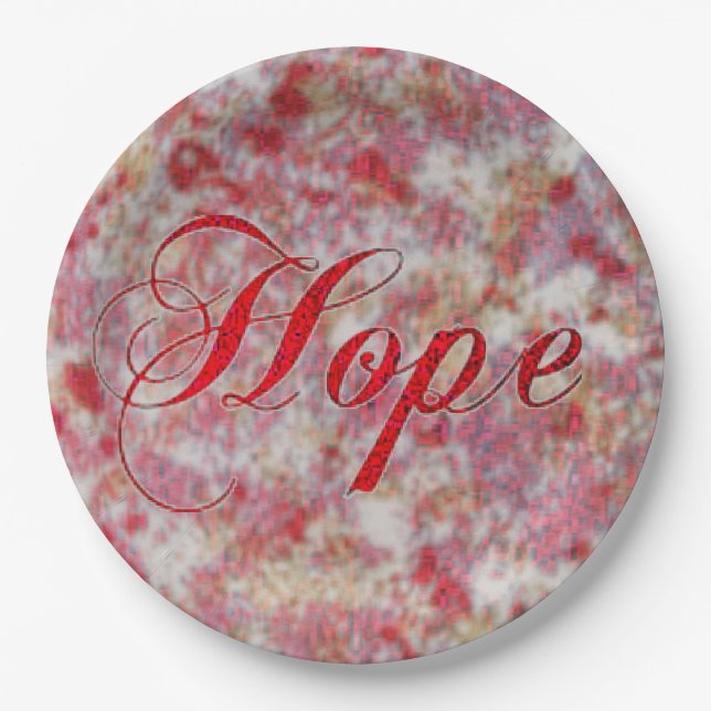 Glitz in Peppermint Paper Plate (Front)