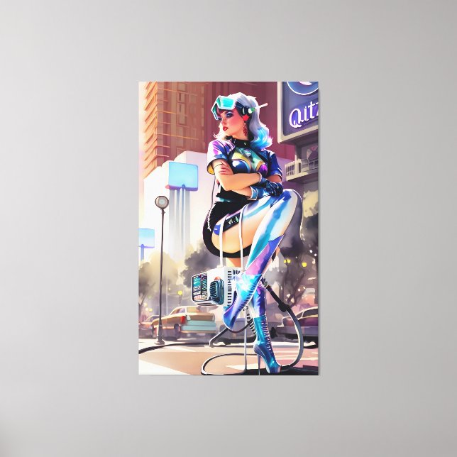 Glitz, Qitz and Glamour Ken Gauge Art Canvas Print (Front)