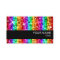 Glitz Rainbow Stripe  business card black stripe