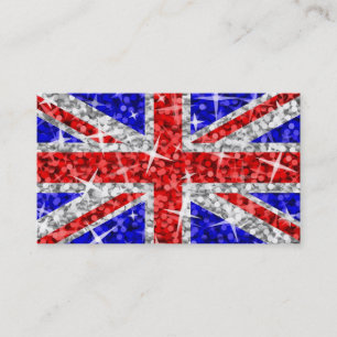 Glitz UK business card template white