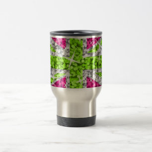 Glitz UK Lime Green  travel/commuter mug