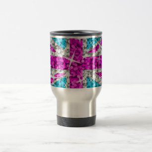 Glitz UK Pink travel/commuter mug