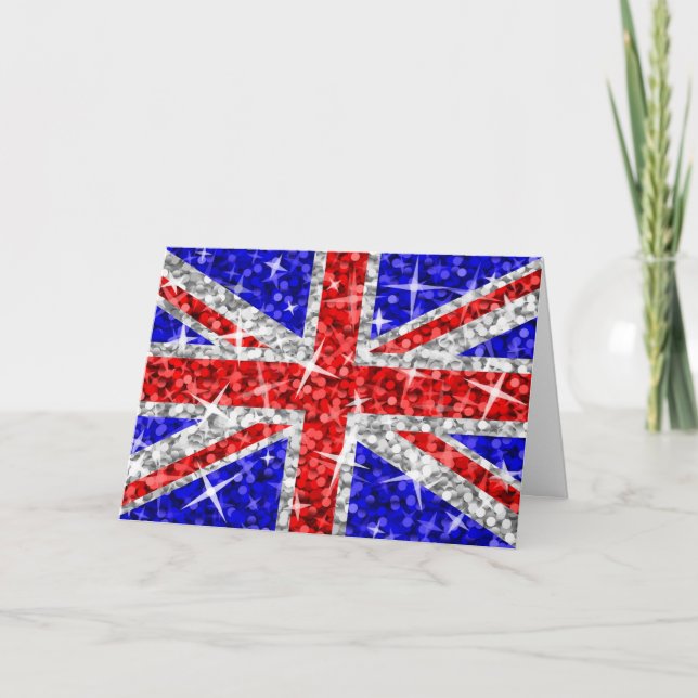 Glitz UK 'Your Text ' greetings card (Front)