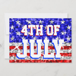 Glitz USA '4th of July' party invitation