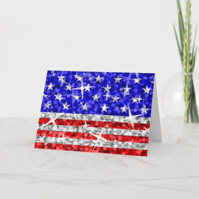 Glitz USA 'Your Text' greetings card (Front)