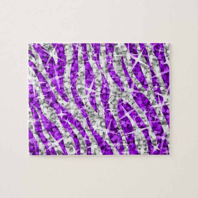 Glitz Zebra Purple puzzle (Horizontal)