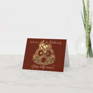 Glitzer hilft auch, wenn es Kacke läuft! Holiday Card