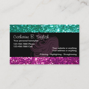 Glitzy Beauty Business Cards