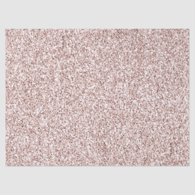 Glitzy Blush Pink Glitter     Tissue Paper (Front)