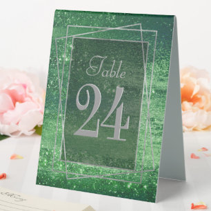 Glitzy Foil Shamrock Green Faux Metallic Sparkle